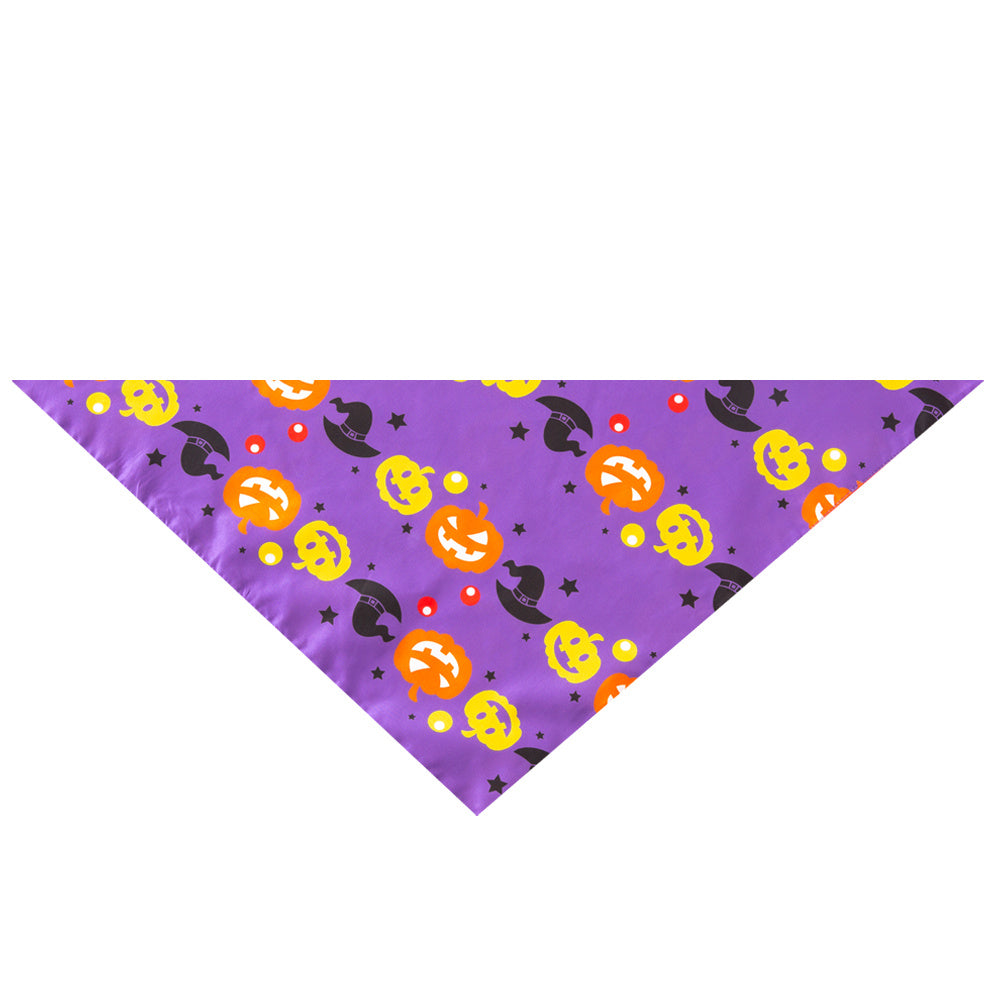 Halloween Pet Bandana – Festive Saliva Towel for Dogs and Cats