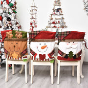 Christmas Embroidered Chair Cover Decoration