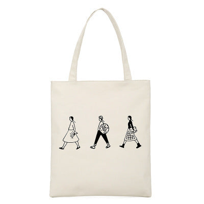 New Fashion Student Canvas Shopping Bag – Stylish, Durable & Spacious