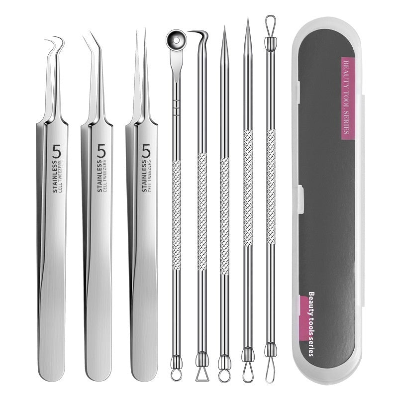 8-Piece Acne Removal Kit – Pimple Extractor & Beauty Tools Set