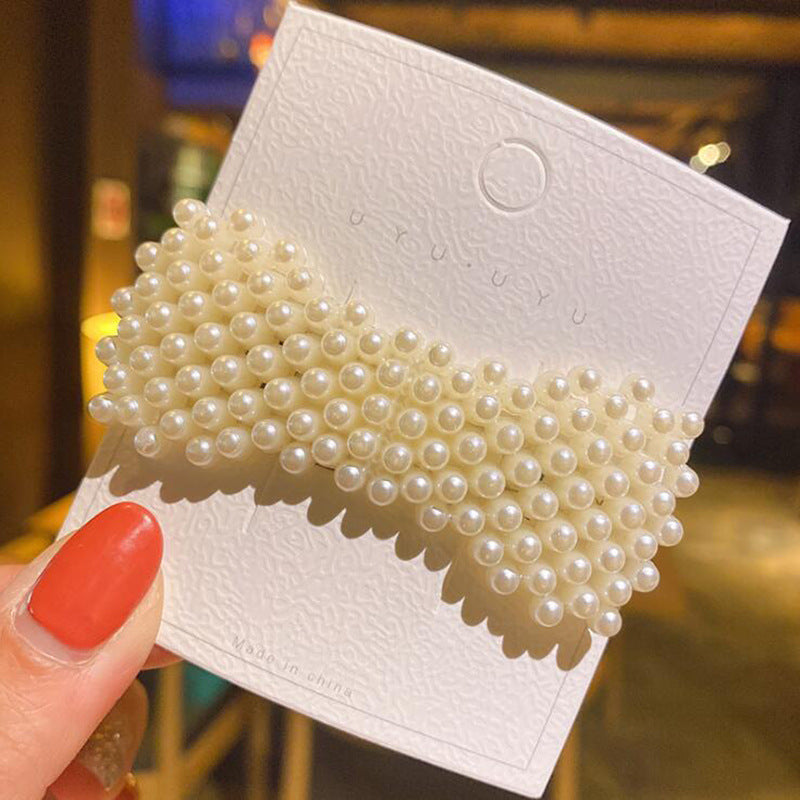 Internet Influencer Pearl Plastic Hairpin