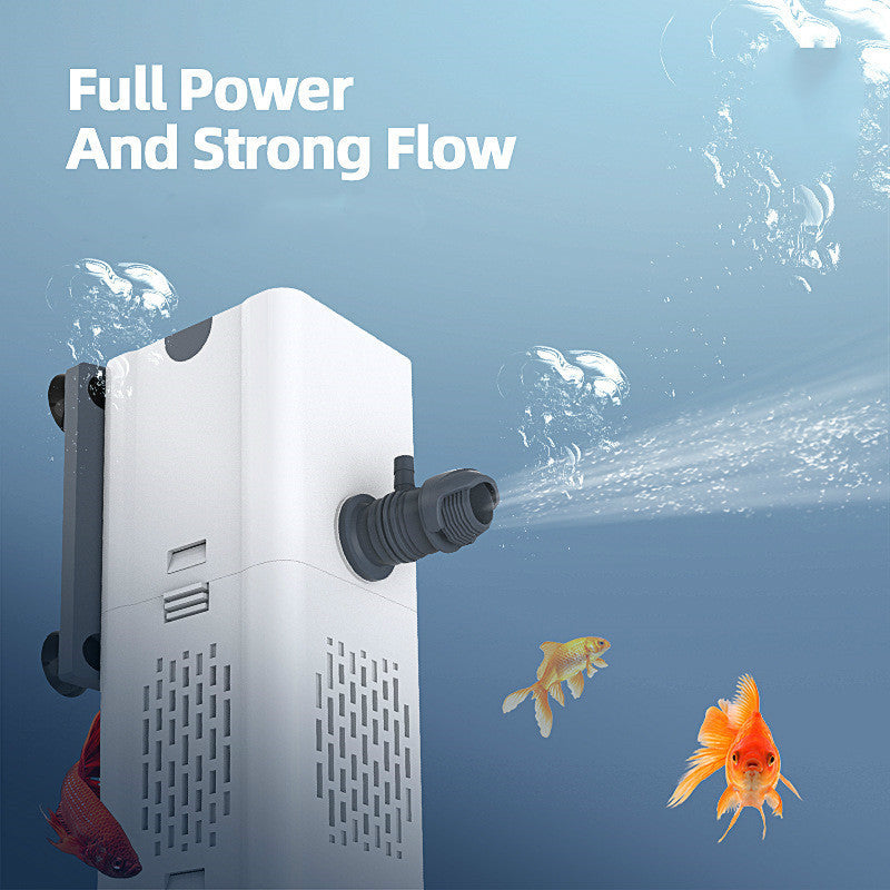 Built-in 4 In 1 Aquarium Filter In The Fish Tank