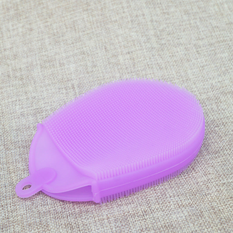 SoftBristle Silicone Baby Shower Brush – Gentle Scalp & Body Cleaner for Newborns