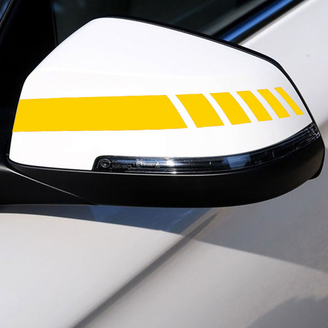 Rearview Mirror Car Sticker – Waterproof Reflective Decal