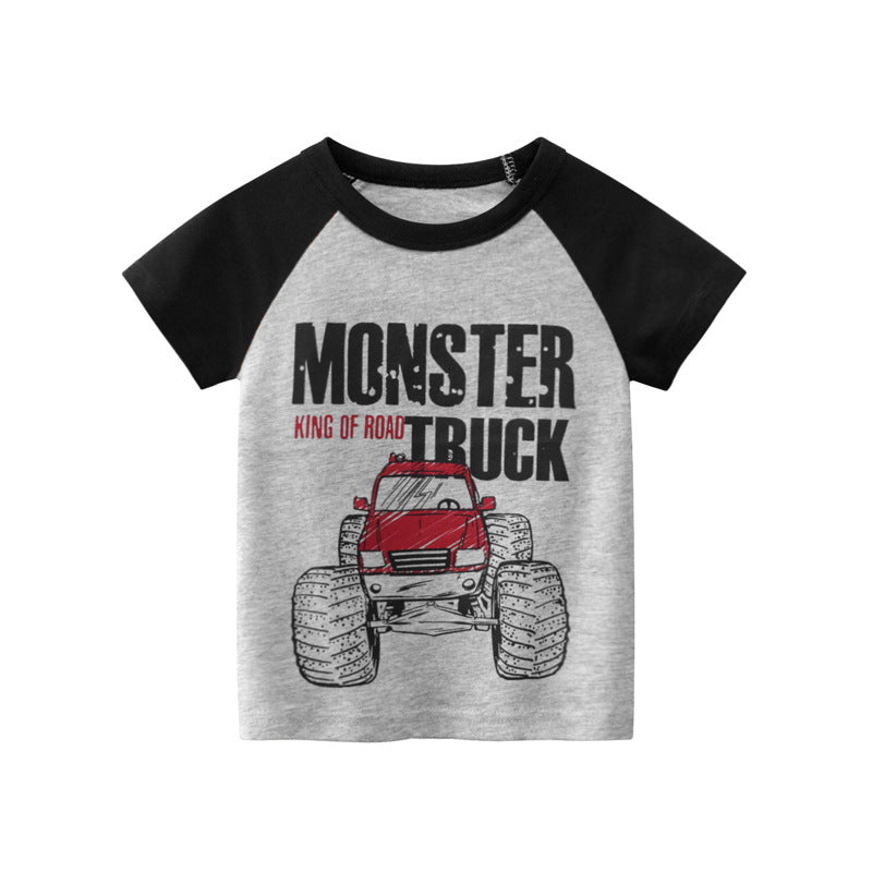Unisex Kids Regular Fit Short Sleeve Korean Tee Soft Fabric