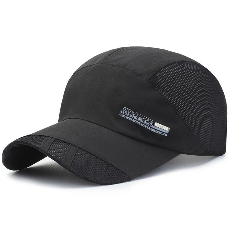Bask in a baseball net cap
