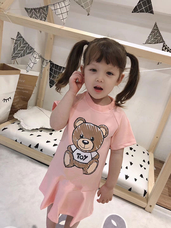 Children's Short Sleeve Princess Dress Half Sleeve Comfortable Dress