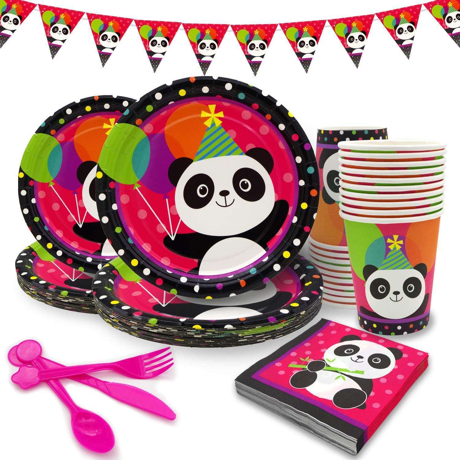 Red Panda Themed Children's Birthday Party Supplies