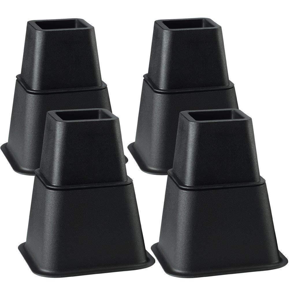 8 Bed Feet Set Plastic Heightening Pad Table Feet Load-bearing Anti-wear Table Mat