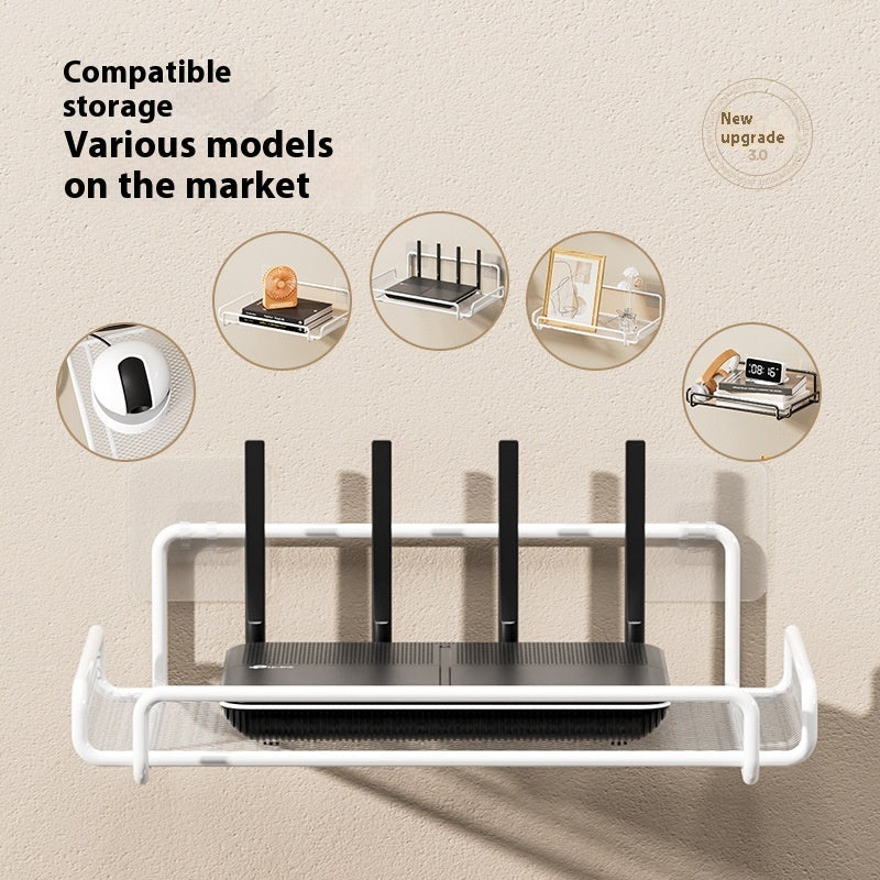 Home Wall Mounted Router TV Set-top Box Storage Rack