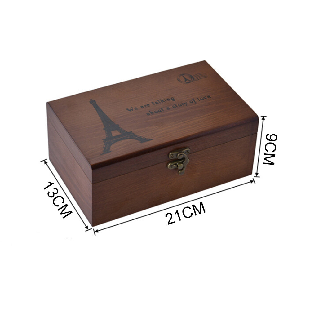 Large Solid Wood Sewing Box Set – Organizer for Tools & Threads