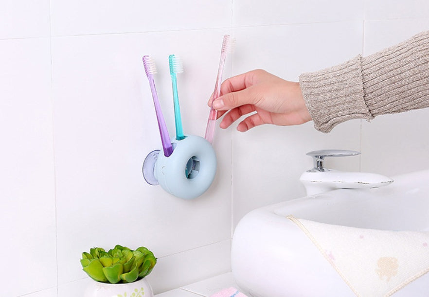 Toothbrush Holder – Wall-Mounted Suction Toothbrush Rack