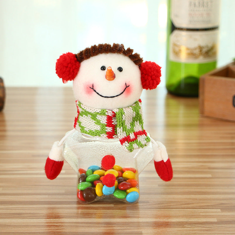 Christmas Candy Jar and Kids Storage Santa Bag Sweet Box Gift Container