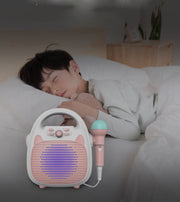 Kids Portable Plastic Bluetooth Karaoke Machine With Mic