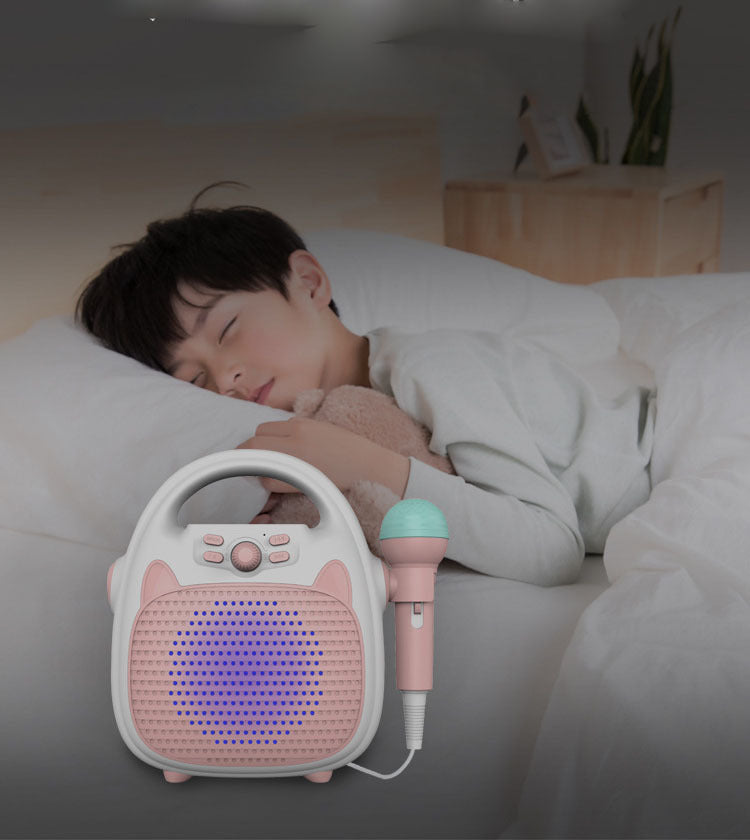 Kids Portable Plastic Bluetooth Karaoke Machine With Mic