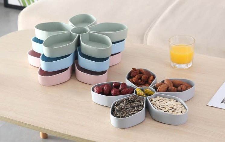 Rotating Plastic Storage Box Seed Nut Candy Dried Fruit Box