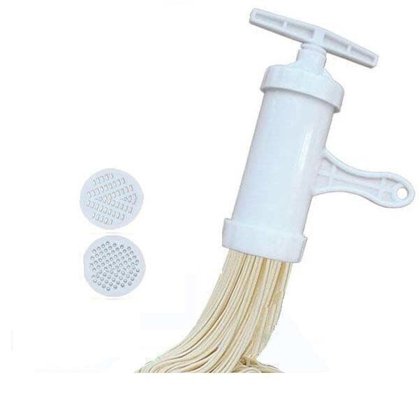 Manual Pasta Maker Machine – Crank Noodle Press with 5 Molds