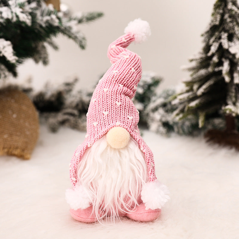 Nordic Forester Knitted Hat Sitting Doll Ornament