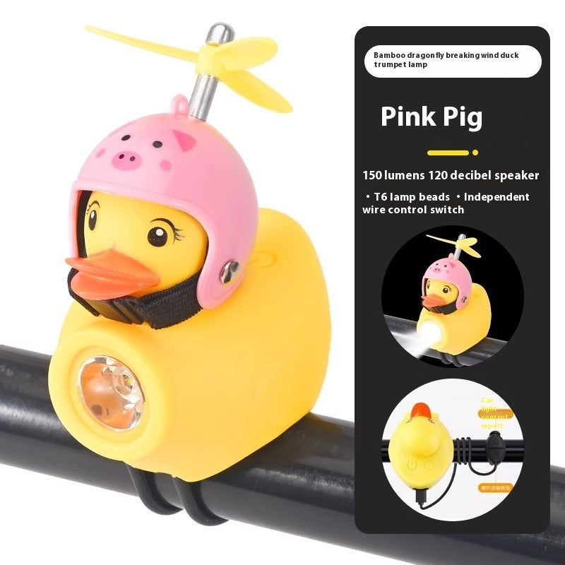 Bicycle Lights Night Riding For Children Broken Wind Duck Horn