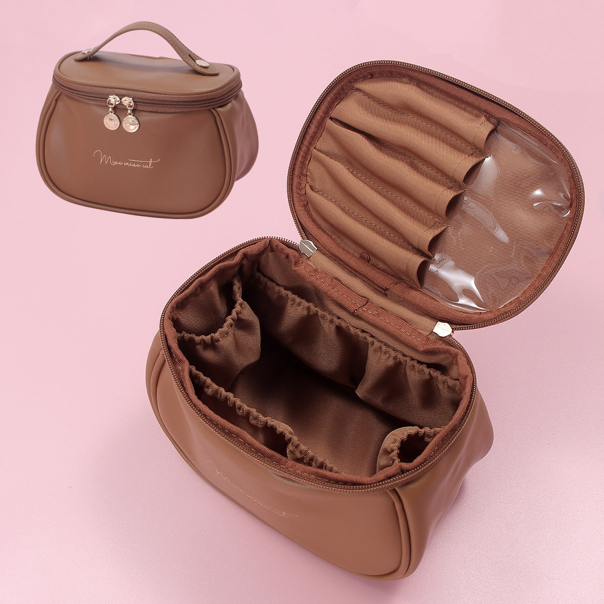 Large Capacity Makeup Bag – Portable Travel Toiletry Cosmetic Organizer