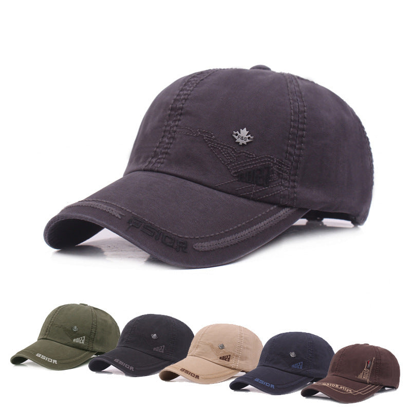 Cotton Baseball Cap – Lightweight Sun Hat for Spring & Autumn