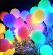Solar Ball String Lights 30 LED Waterproof Outdoor Decorative Lighting 4.9M