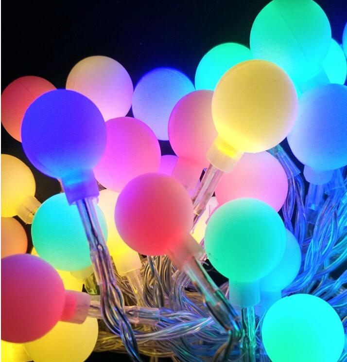 Solar Ball String Lights 30 LED Waterproof Outdoor Decorative Lighting 4.9M
