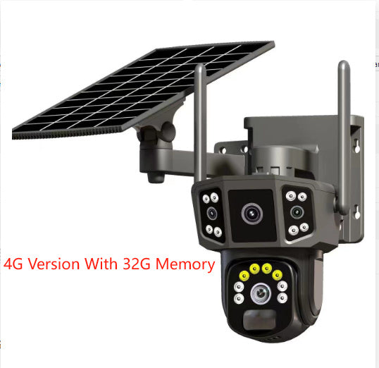 Solar Panoramic Security Camera – Outdoor 360° Surveillance