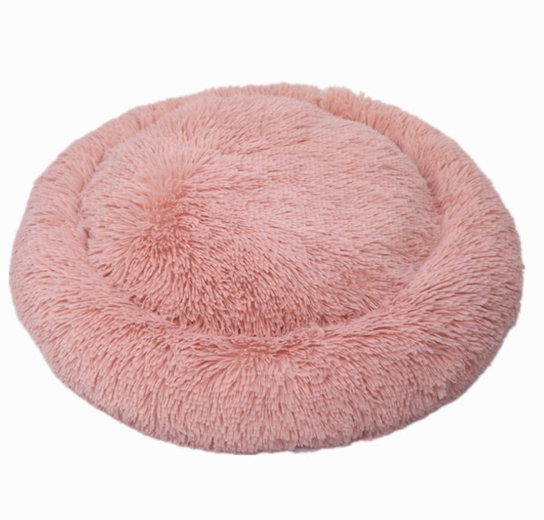 Soft Long-Hair Plush Pet Nest Bed in Multiple Sizes and Colors