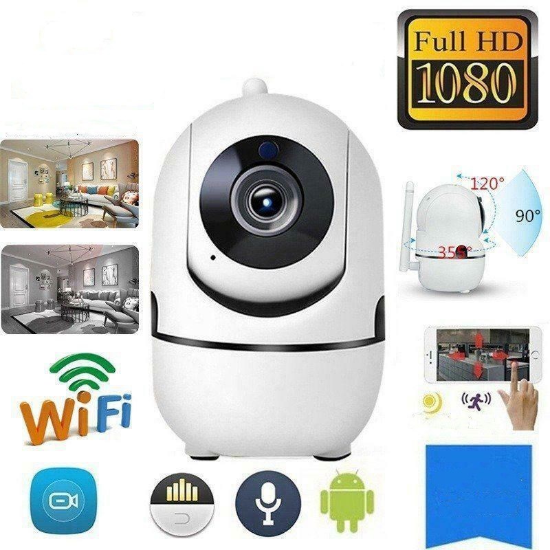 WiFi Wireless CCTV IP Camera – 1080P HD Night Vision Home Security Monitor with 360° Pan & Tilt