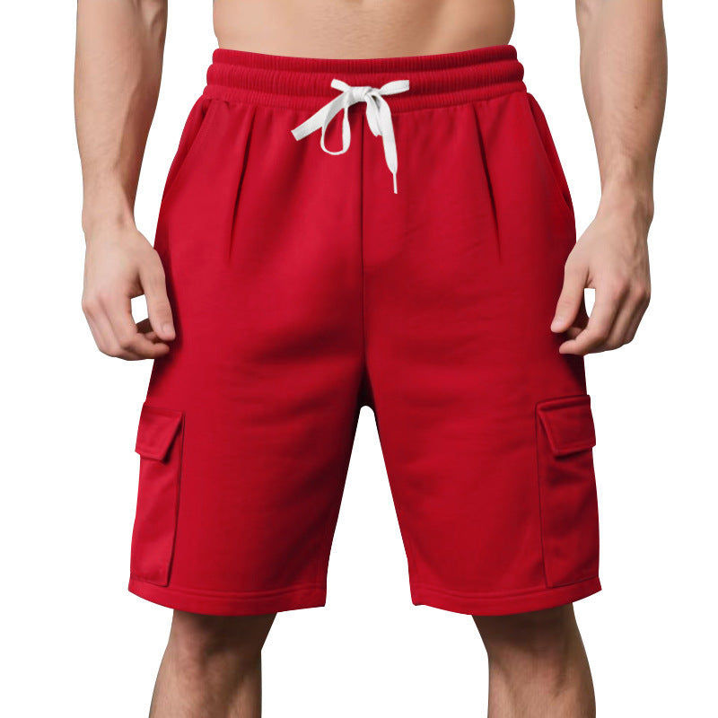 Men's Straight Leg Polyester Shorts In Multiple Colors