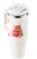 Beige white bear