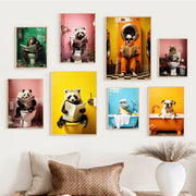 Animal Wall Art – Decorative HD Airbrush Canvas Painting for Home Decoration