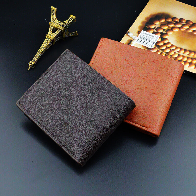 Unisex Short PU Wallet Slim Card Holder Compact Minimalist