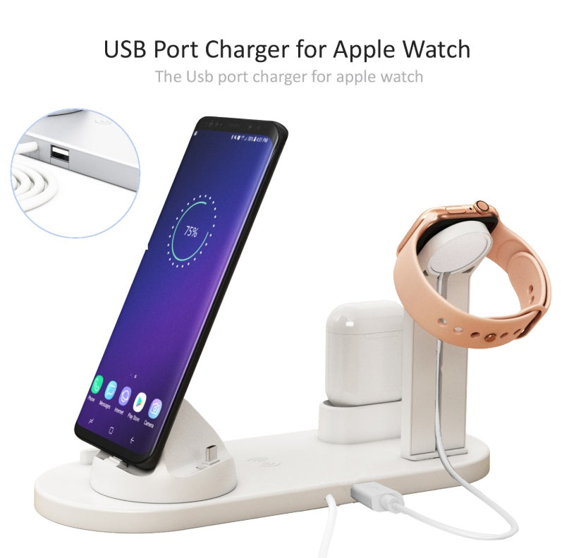 Magic Array Wireless Car Charger – 15W Qi Fast Charge Phone Mount with LED