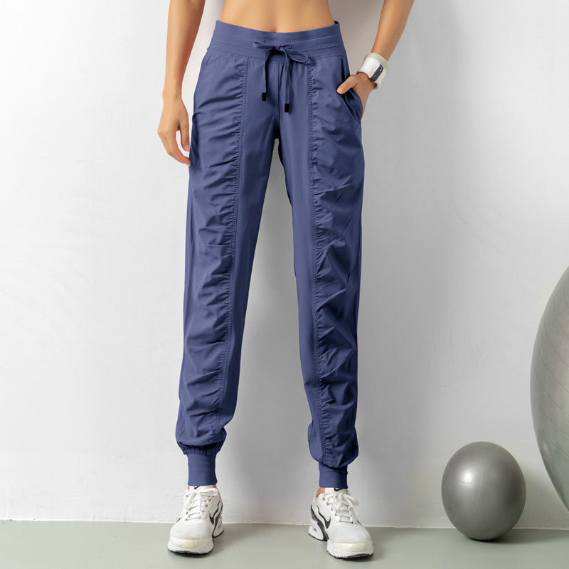 Solid Color Nylon Fashion Pants – Simple Style, Comfortable Everyday Wear