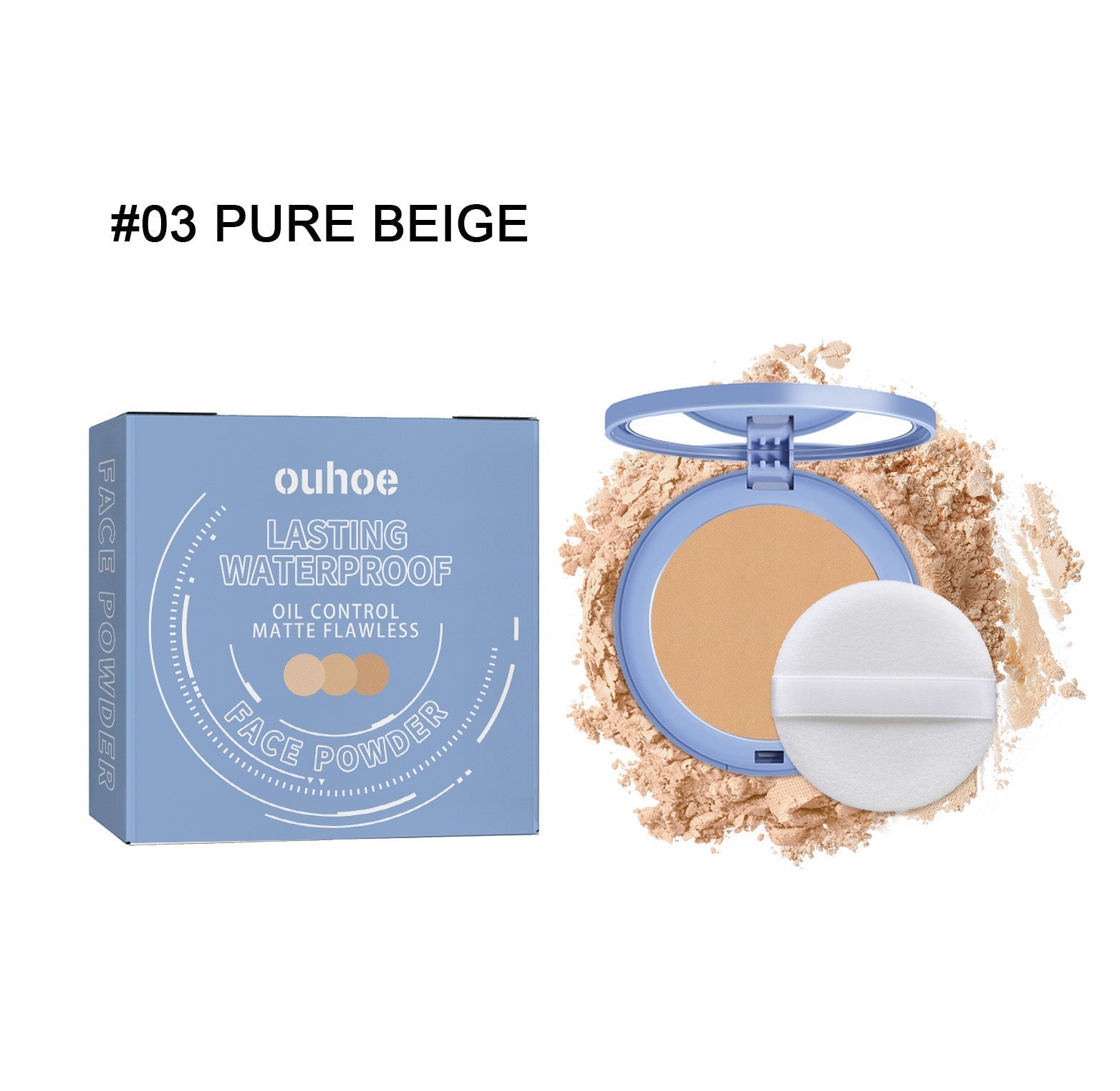 Silky Mineral Finishing Powder Natural Beige Long Lasting