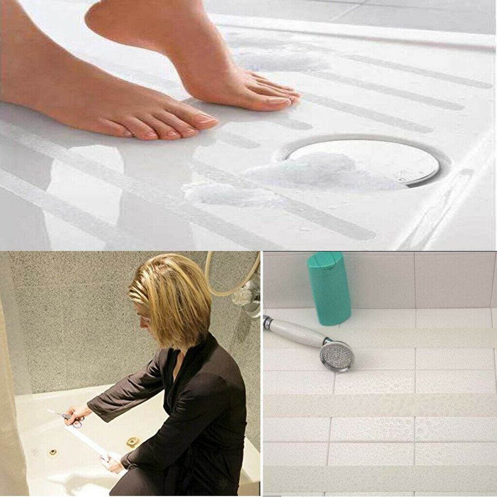 Bathroom Stair Non-Slip Strips – Waterproof Adhesive Anti-Skid Tape