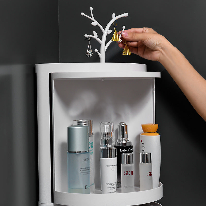 Triangle Corner Bathroom Rack – Wall-Mounted Shower Shelf