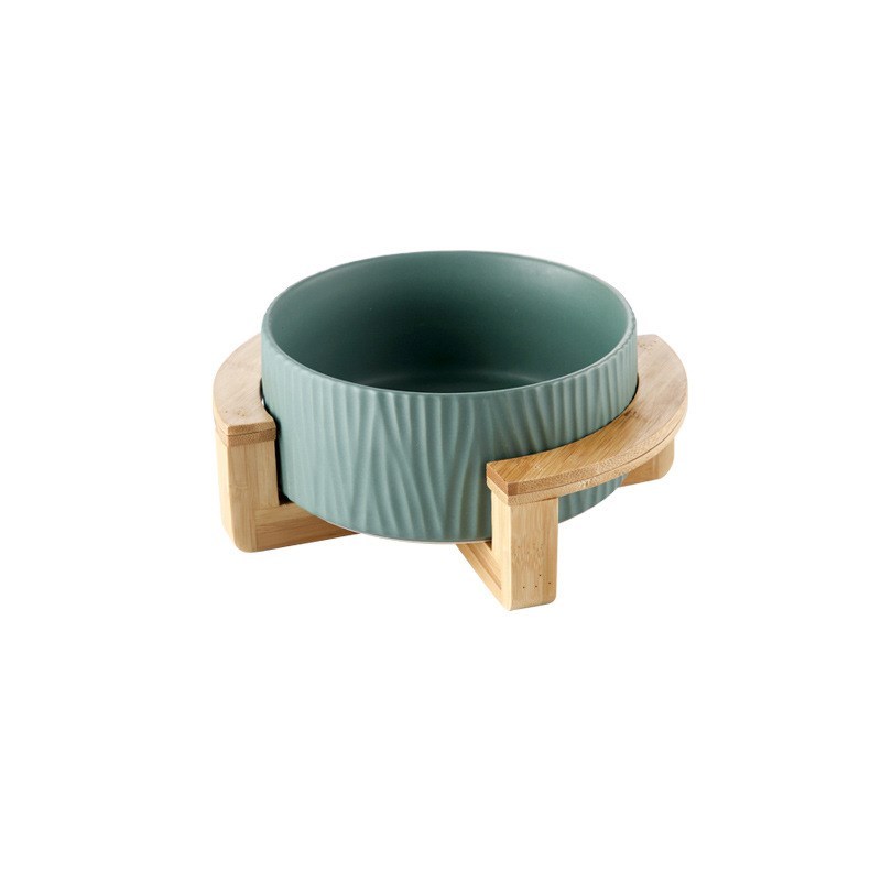 Dual-Purpose Ceramic Cat Bowl – Food & Water Dish for Pets
