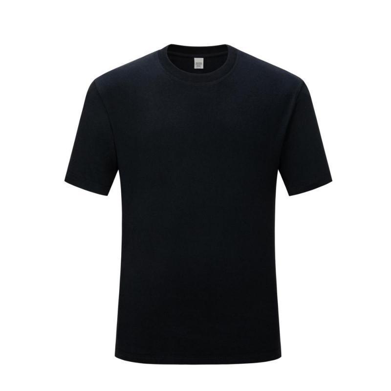 Men's CVC Cotton Short-sleeved Round Neck T-shirt