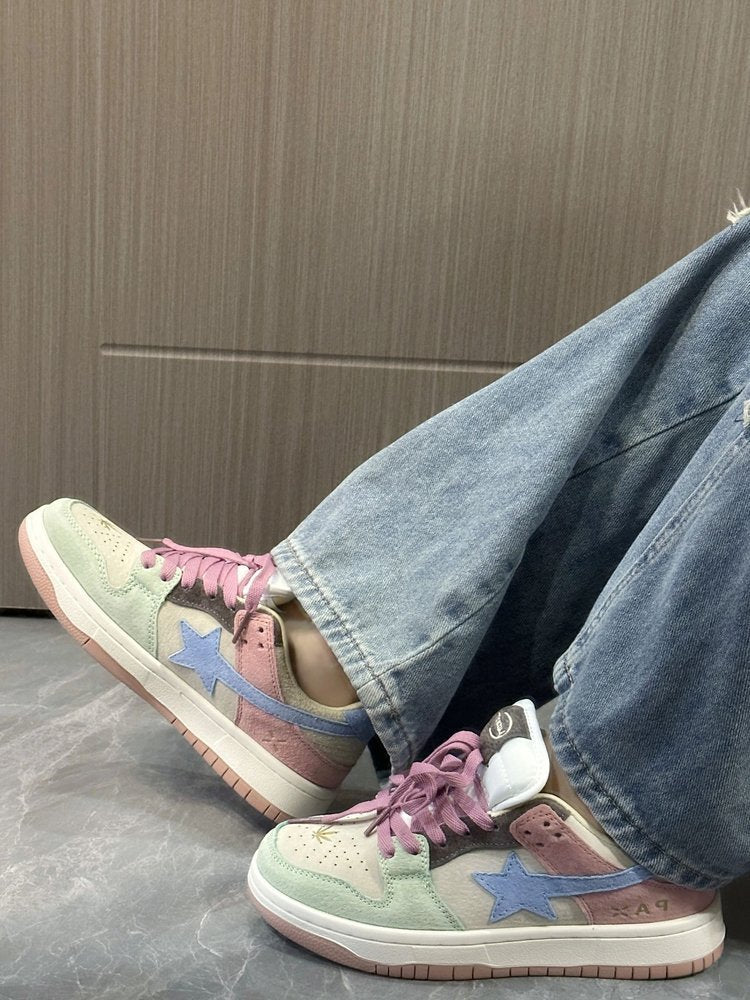 Color Matching Women's Board Shoes Students