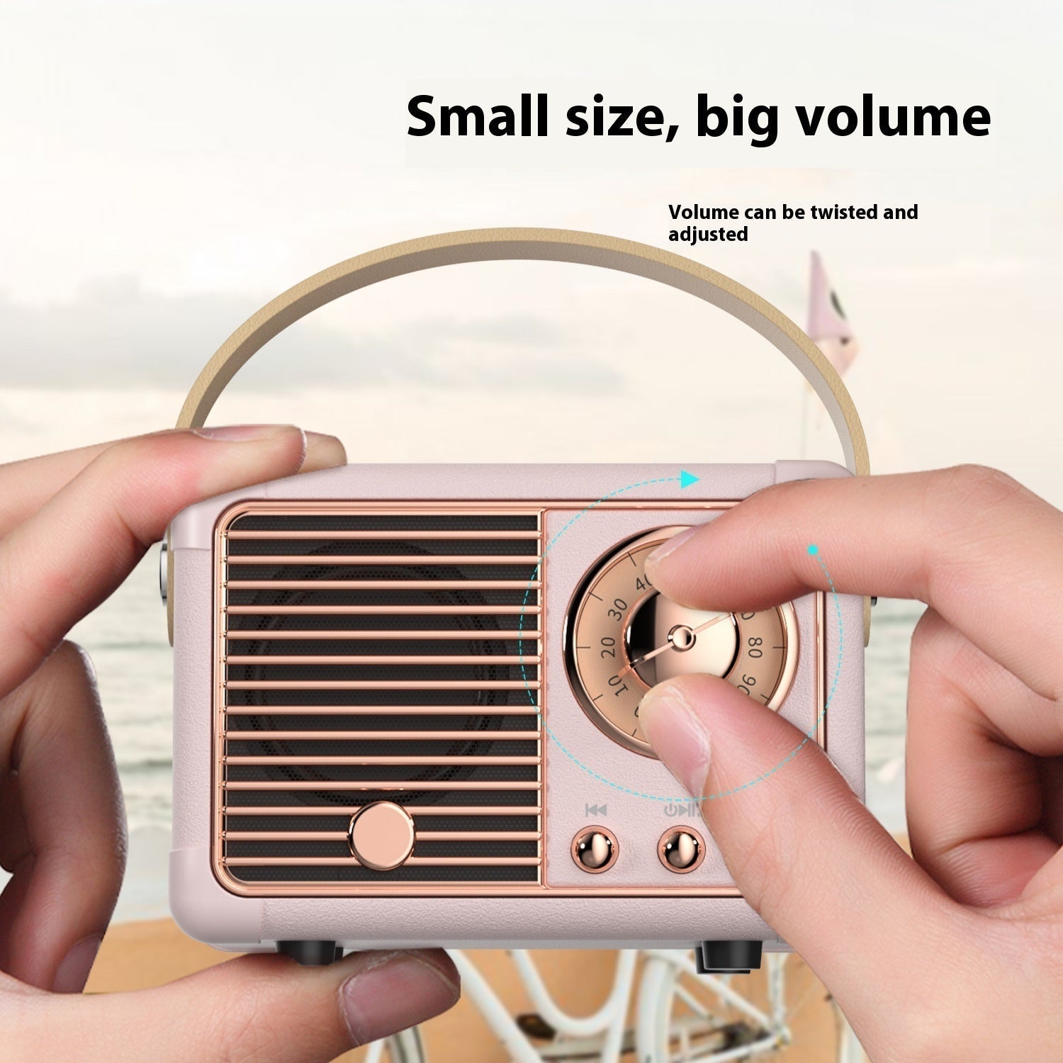 Plastic Bluetooth Retro Mini Speaker For Car And Desk