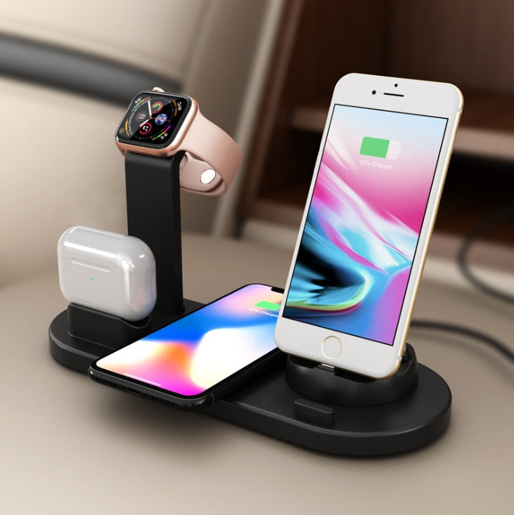 Magic Array Wireless Car Charger – 15W Qi Fast Charge Phone Mount with LED