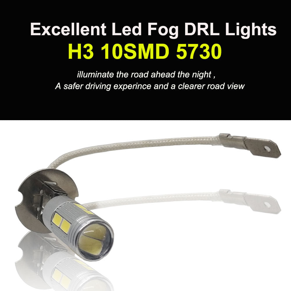 H3/H1 LED Car Fog Light Bulbs – High Brightness Auto Front Lamp