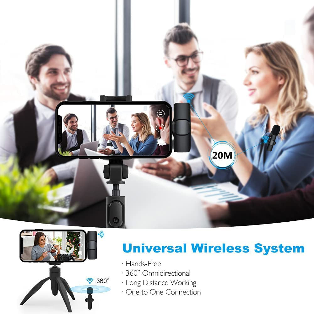 ClearCast™ Wireless Lavalier Microphone – iPhone & Android Compatible