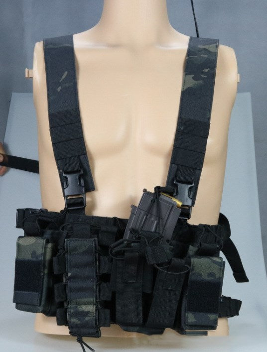 Multifunctional D3 Tactical Vest – Lightweight MOLLE Chest Rig with Adjustable Straps