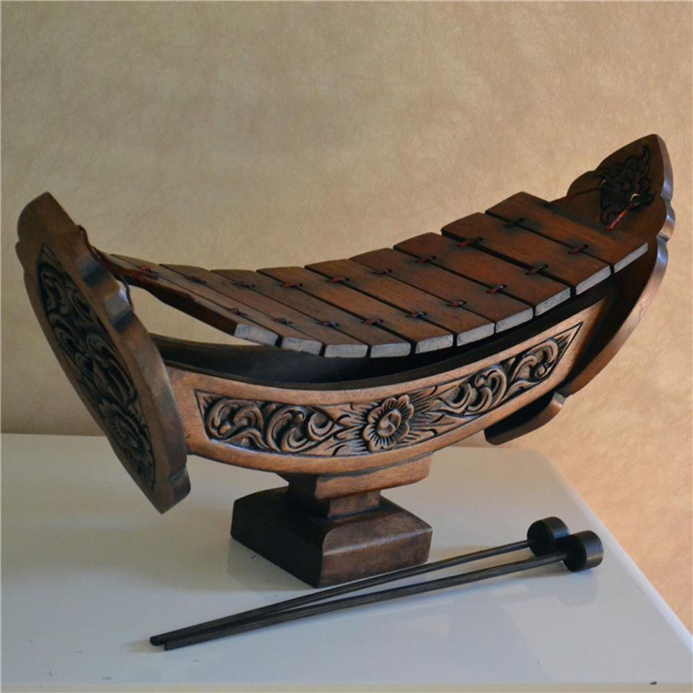 Southeast Asian Style Wooden Hand Xylophone Musical Instrument Pendant Decoration