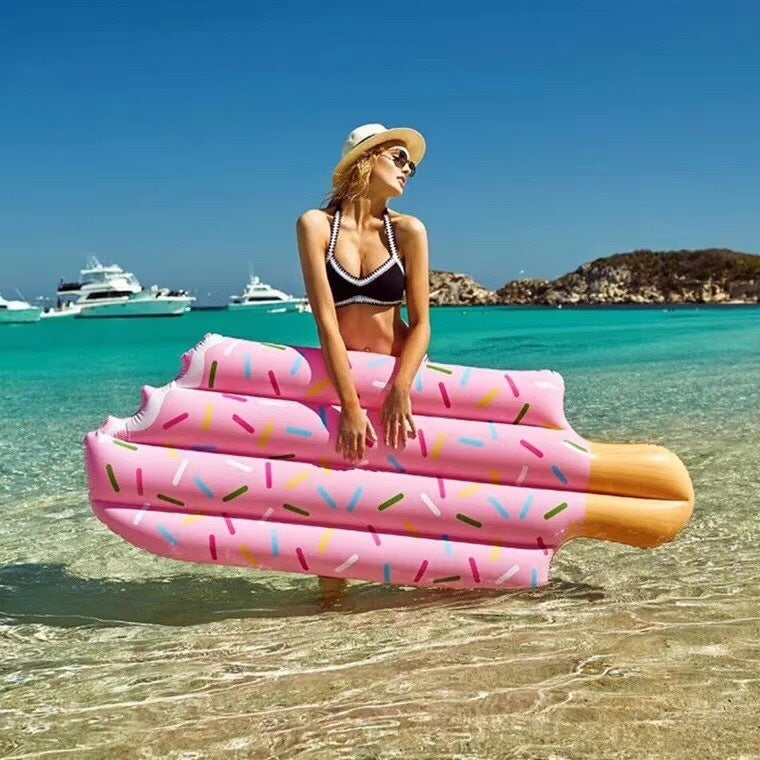 Ice cream inflatable swimming ring