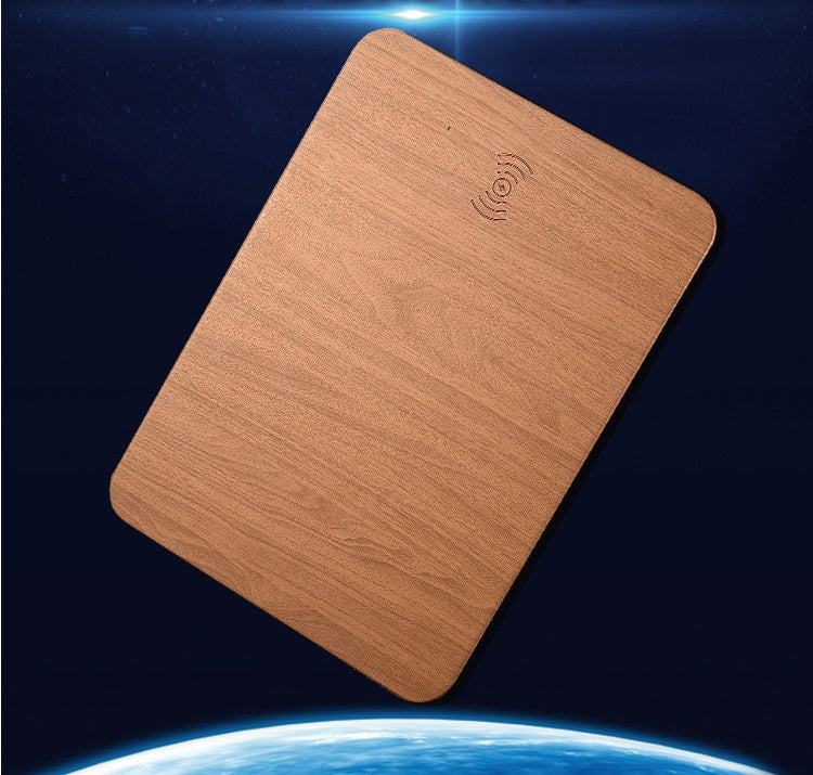 Wooden Wireless Charger – 15W Qi Fast Charging Pad, USB-C, Case-Friendly (Walnut/Bamboo)